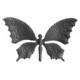 lot de 14 papillons en acier, 125x175mm épaisseur 0,5mm