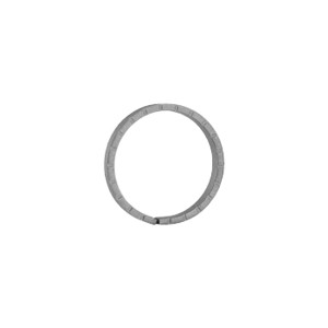Cercle en fer forgé en carré de 10mm diam.100mm finition roulée