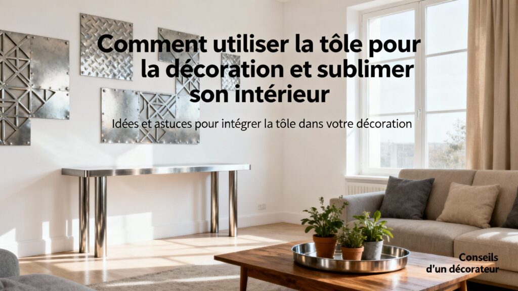 Comment utiliser la tôle pour la décoration et sublimer son intérieur avec texte