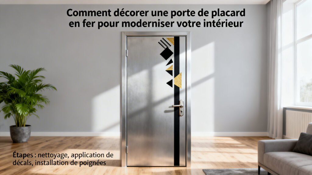 Comment décorer une porte de placard en fer pour moderniser votre intérieur avec texte