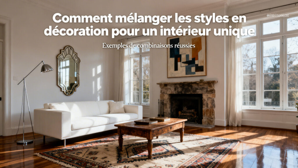 Comment mélanger les styles en décoration pour un intérieur unique avec du texte